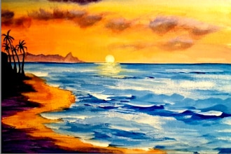 Paint Nite: Vacation Beach Sunset